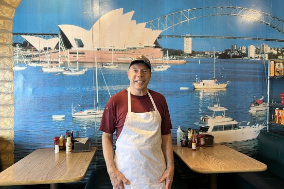 Neville Steel, co-owner of the Australian Bakery Cafe in Georgia. 