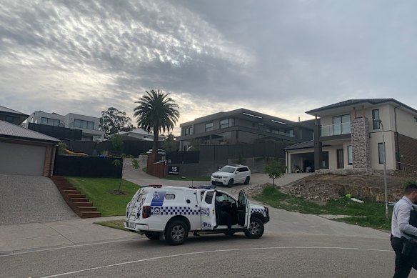 The Pakenham property that was targeted on Saturday morning.