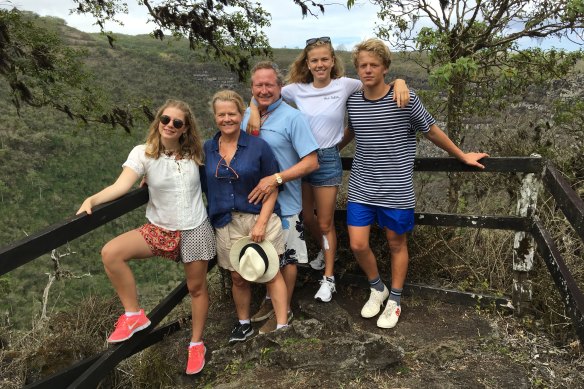 The Forrests with their children: Grace, Sophia and Sydney.