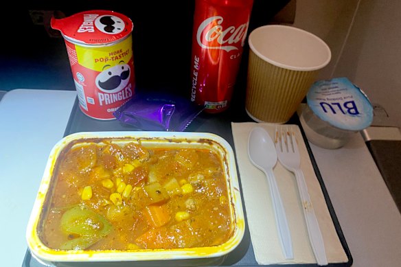 Scoot does have some edible meals. The chicken stew is not one of them.