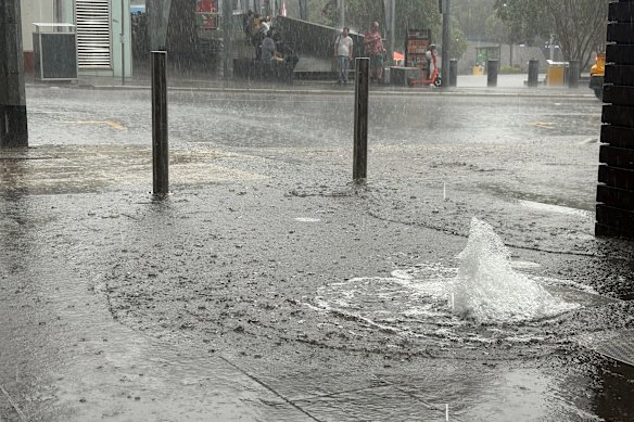 Brisbane was hit by a severe storm on Christmas Eve.