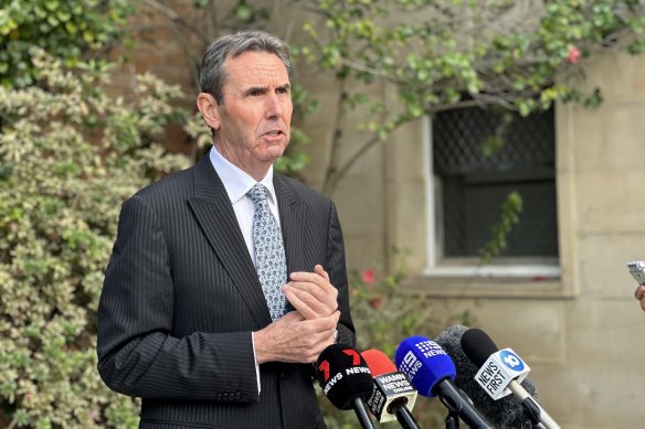 Opposition corrective services spokesman Peter Collier outside WA Parliament House on Friday.