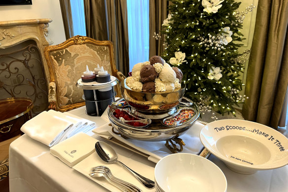 The Plaza’s decadent Home Alone 2 package includes Kevin’s epic ice-cream sundae.