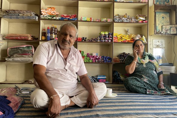 Dharamvir and his wife Kanwaljit in Bhar Singh Pura. 