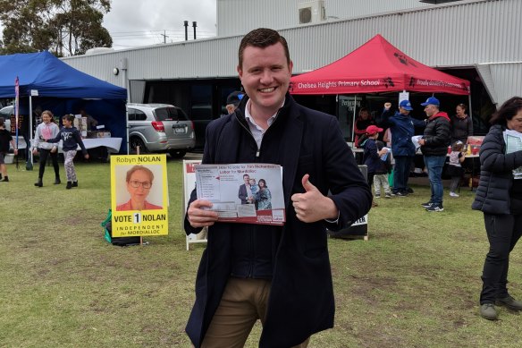 Mordialloc MP Tim Richardson lobbied against Labor’s own tax, saying it would have “detrimental consequences” on the operations of an independent school in his electorate
