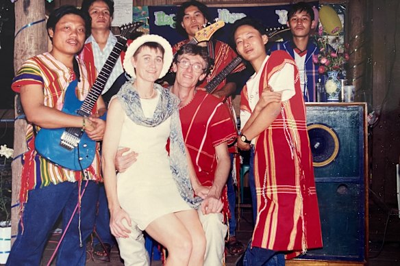 McGready with husband Stephane Proux on their wedding day in 1999. 