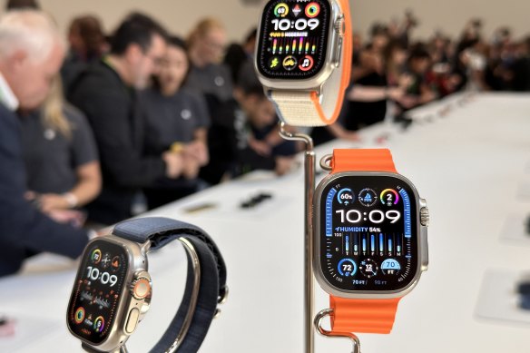 The Apple Watch Ultra 2 has a screen three times as bright as last year’s Series 8.