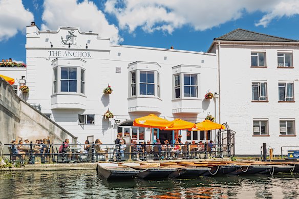 Kicking back in the riverside beer gardens. 