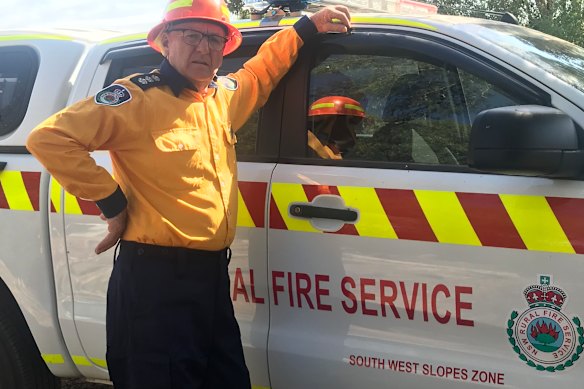 Peter Holding, 71, a third-generation farmer near Harden, NSW, says there are fewer volunteers for the Rural Fire Service.