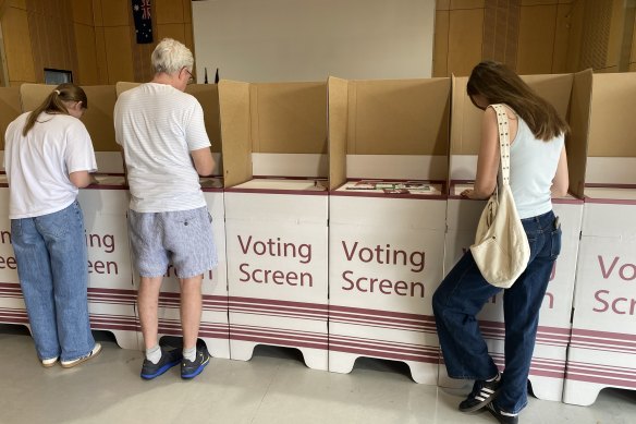Voters cast their ballots in Brisbane on election day two weeks ago. The final results are now in.