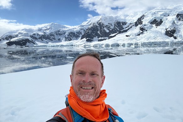 Mick Liubinskas in Antarctica in January this year.