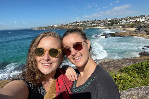 Amanda Smith (right) and her wife are doing everything they can to afford having a child, including accessing superannuation on compassionate grounds.