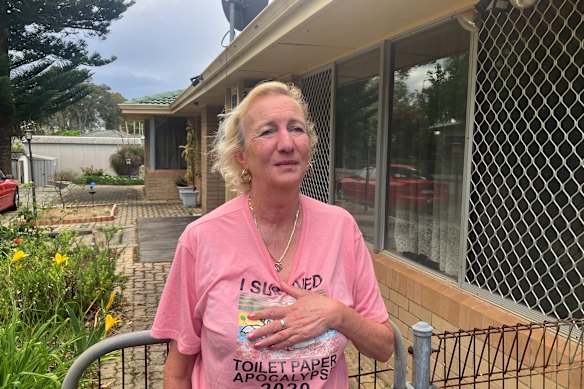 Paulette Mountford was stabbed in the neck by her partner at her Gooseberry Hill home.