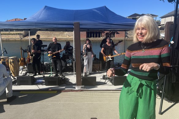 Slim Jim and the Phatts entertain the guests at Steve Zielinski’s birthday celebration in Halls Head.