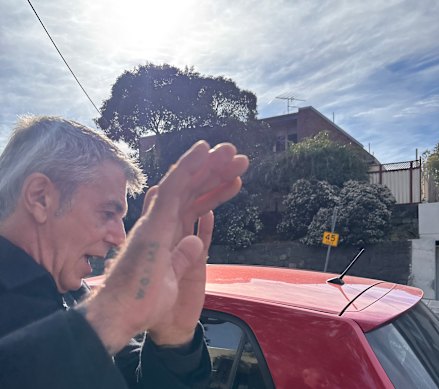 Joseph Chetcuti leaves court after receiving a record $60,000 fine for illegal dumping.  