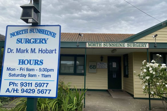 North Sunshine Surgery, Dr Mark Hobart’s GP clinic, closed on Saturday, November 6, with numerous signs stating authorities had banned patients from entering.