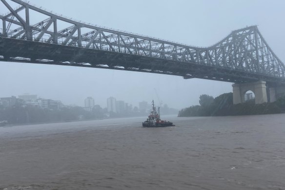 Wet weather lingers in Brisbane with the city already enduring a severe thunderstorm on Thursday morning.