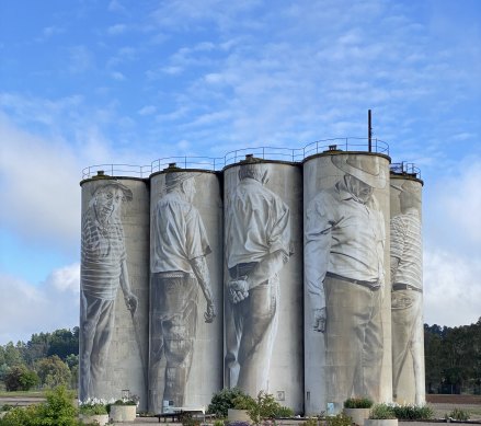 The Foundations Silos in nearby Portland.