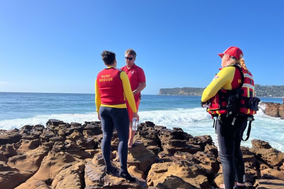 Matt Slattery, centre, says the rescue team is “more than capable of performing in these conditions”.