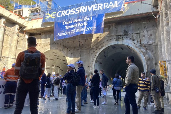 Tunnelling for the Cross River Rail.