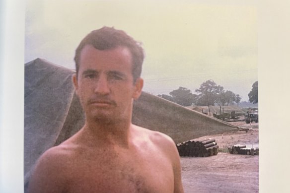 Tim Mooney in the Vietnam War. 1970.