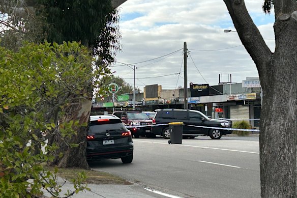 Roads were blocked around Mulgrave on Friday morning.