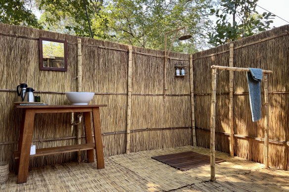 Nkonzi camp bathroom.