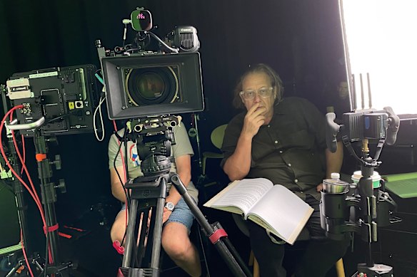 Director and co-writer Kriv Stenders conducts an interview for the film. 