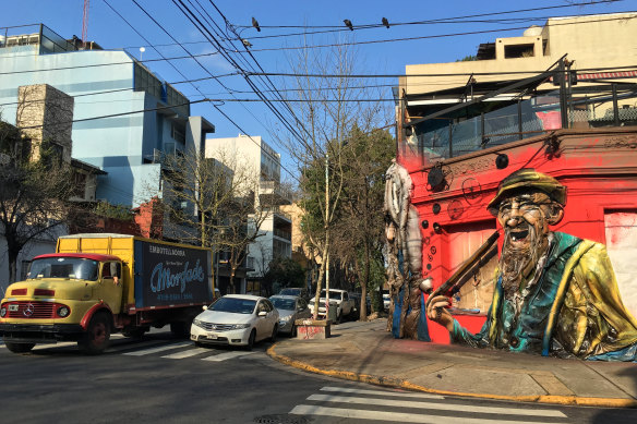 Palermo street mural.