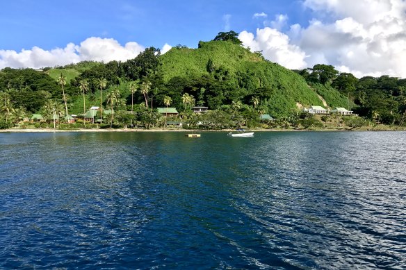 Daku Resort seen from Savusavu Bay.