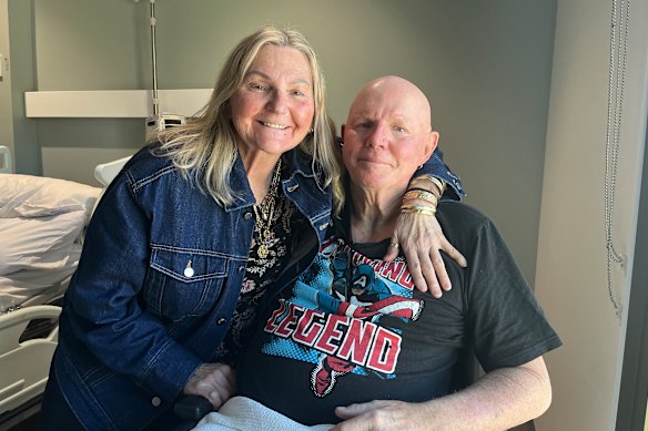 Wayne Rance and his wife Rosemary, who is supporting his rehabilitation.
