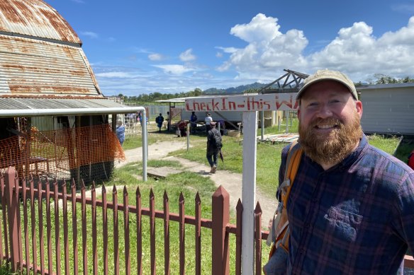 Ben Groundwater at Buka Airport.