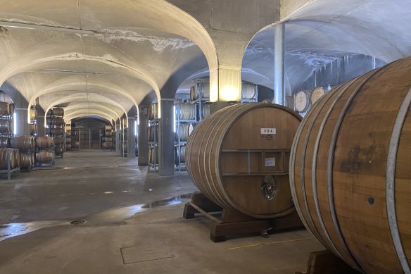 The barrel cellar at Yering Station in the Yarra Valley, Vic.