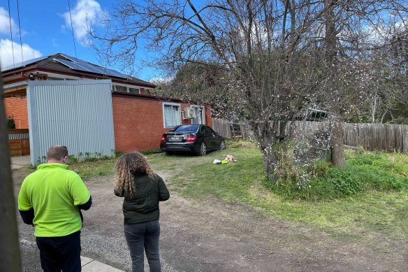 The Mitcham home where the children were found.