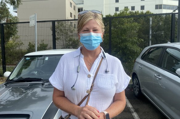 Lisa Bronner, 42, said she visited several pharmacies the previous day trying to find a rapid antigen test.