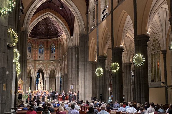 A generous choice of carols maintained the Yuletide spirit at St Patrick's Cathedral.