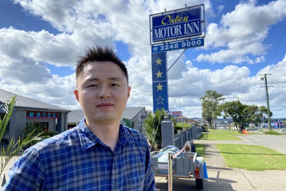 Oxley Motor Inn owner Bo Dong said it is essential the ‘forgotten’ section of the Ipswich Motorway is improved because customers drive past the motel before finding it.