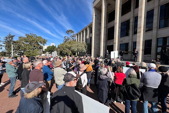 The Save Burswood Park rally.