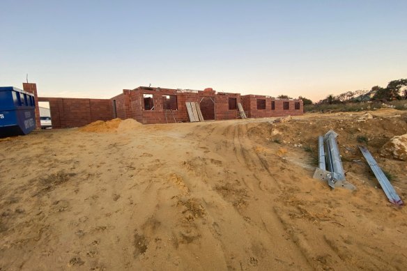 Tiarna Nouwland’s unfinished home in Gabbadah. 