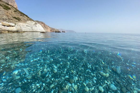 Agia Anna, one of the Cyclades’ prettiest coves.