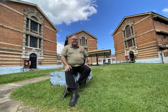 Boggo Road Prison historian and author Jack Sim inside the now heritage-listed No2 Division which was originally a women’s prison.