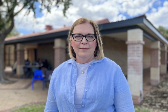 City of Wanneroo Mayor Linda Aitken at the evacuation centre. 