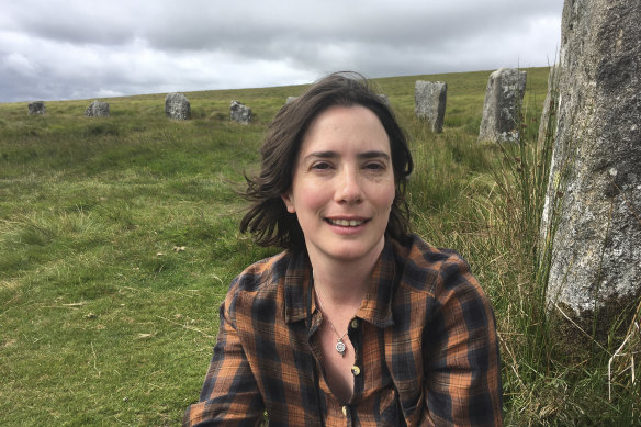 Professor Emily Selove of the University of Exeter, during a visit to the Dartmoor stone circles in Sheepstor, England. She said she had received a few hundred inquiries about the new degree program on magic and the occult. 