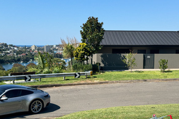 The property at Balgowlah where Bruce Lehrmann lived rent-free.