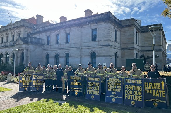 Firefighters have been locked in a dispute with the government since March last year.