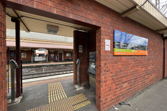 Moonee Ponds station came in fifth place.