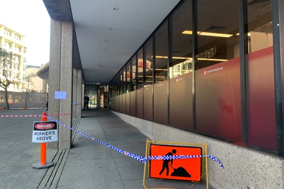 A Service NSW employee was stabbed in the Sydney CBD on Friday morning. 