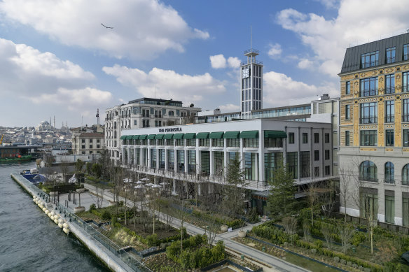 The Peninsula Istanbul alongside the Bosphorus.