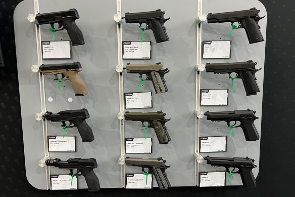Guns aplenty at the NRA annual meeting in Houston.