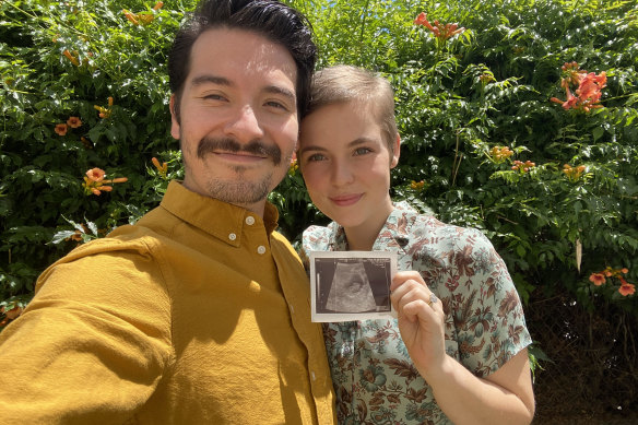 Australian citizens Emilio (left) and Dylan Polanco fear being stranded without insurance or jobs with a new baby if they lose their flight home.